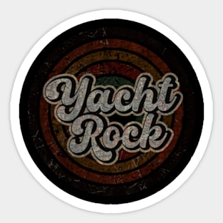 Yacht Rock vintage design on top Sticker